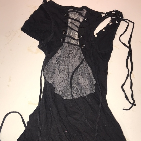 2000s lace up top - Picture 2 of 2